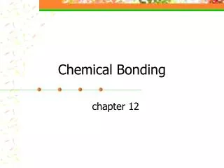 chemical bonding