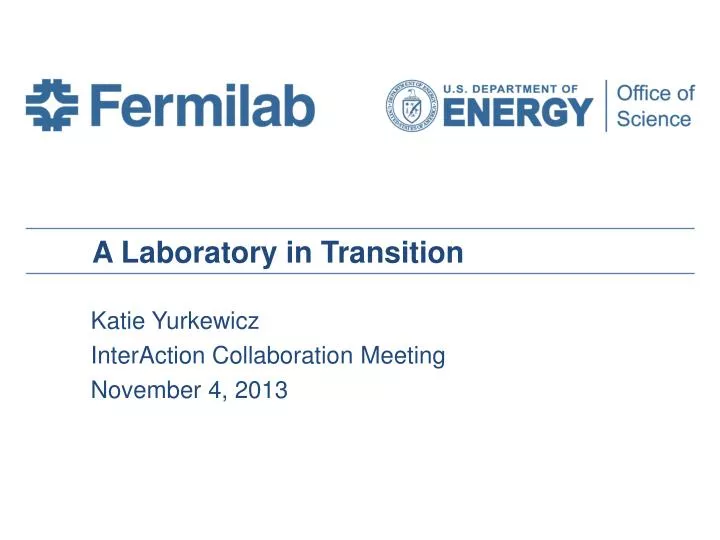 a laboratory in transition