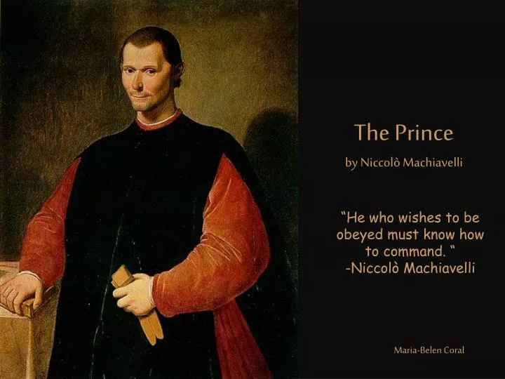 the prince by niccol machiavelli