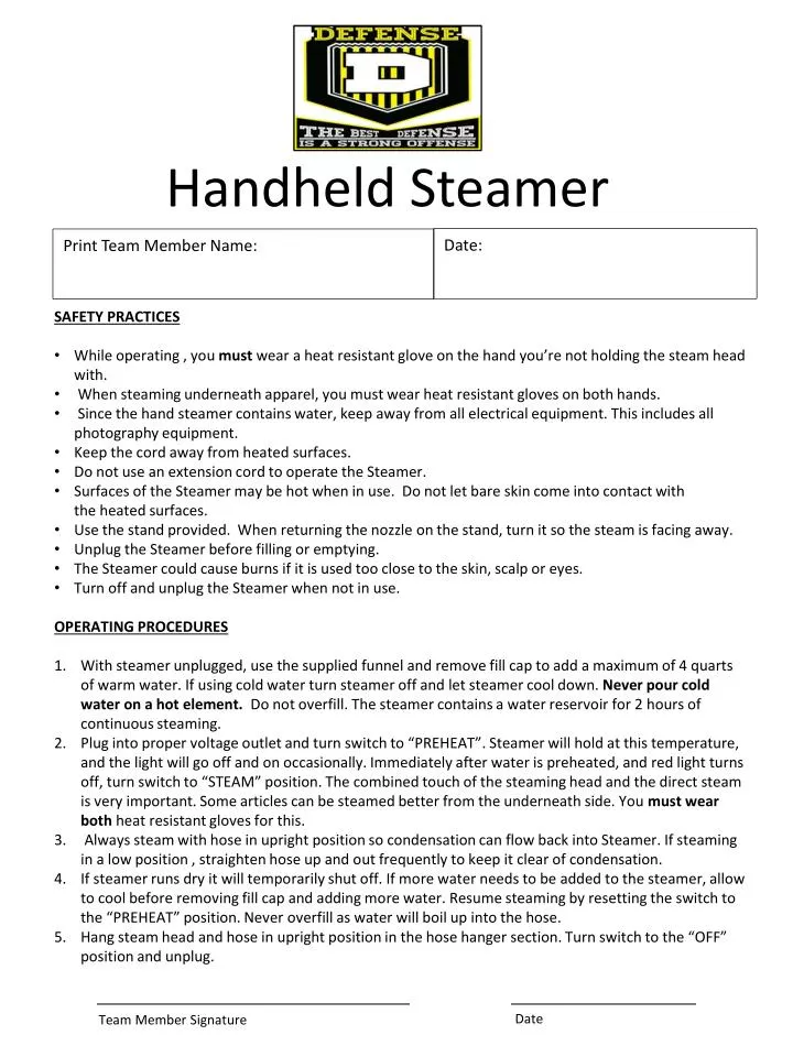 handheld steamer