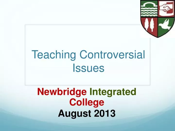 teaching controversial issues
