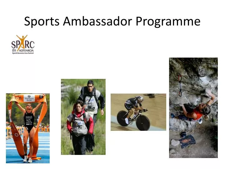 sports ambassador programme