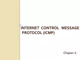 internet control message protocol icmp