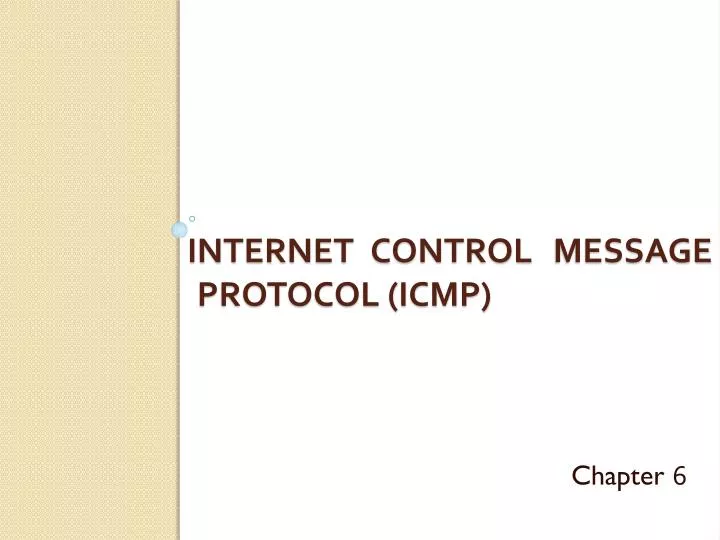 internet control message protocol icmp