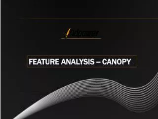 feature analysis -- canopy