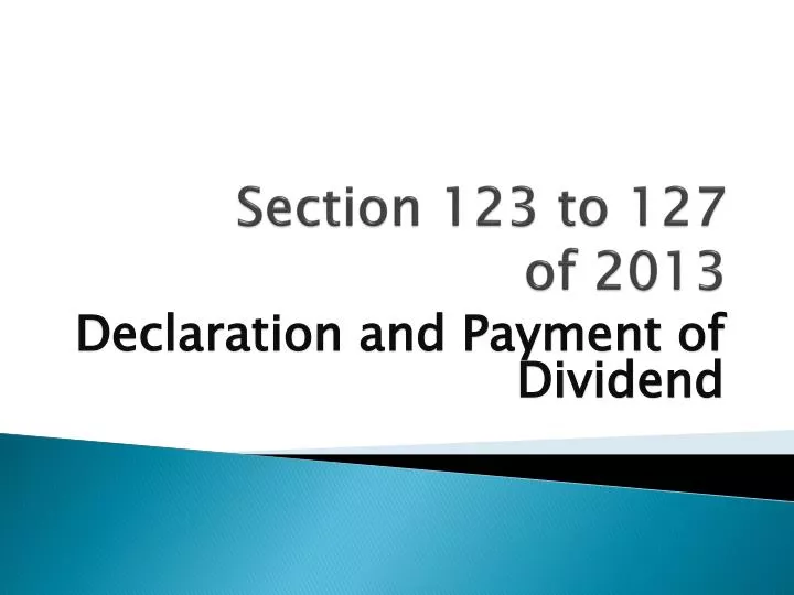section 123 to 127 of 2013