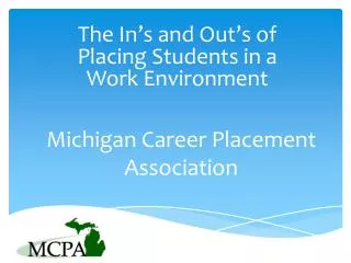 Michigan Career Placement Association