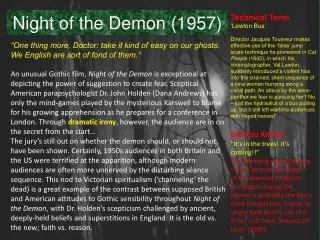 Night of the Demon (1957)