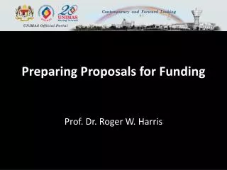 Preparing Proposals for Funding