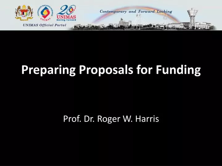 preparing proposals for funding