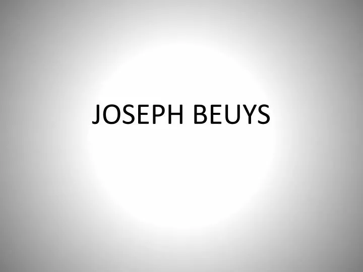 joseph beuys