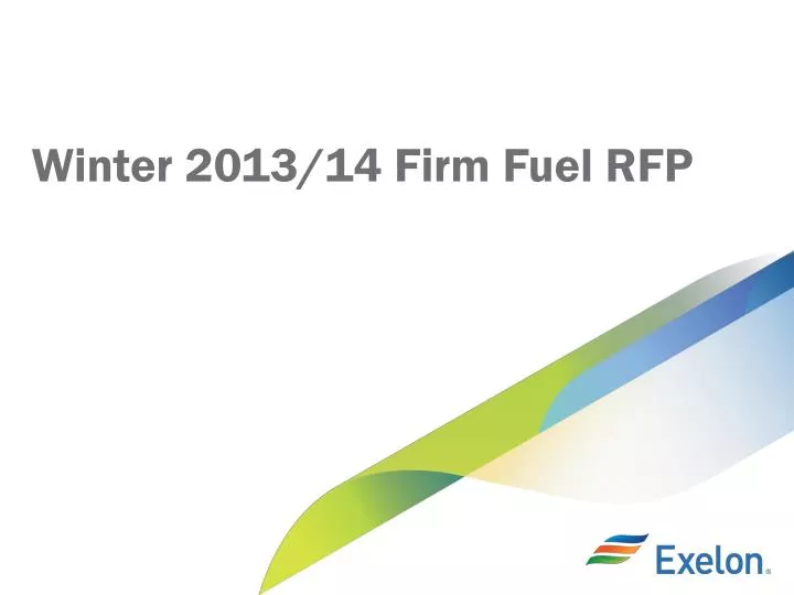 winter 2013 14 firm fuel rfp