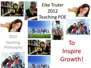 Eike Truter 2012 Teaching POE