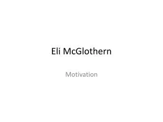 Eli McGlothern