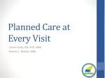Planned Care at Every Visit - slide 1