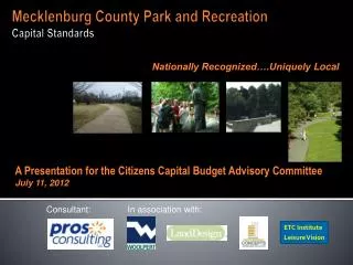 Mecklenburg County Park and Recreation Capital Standards