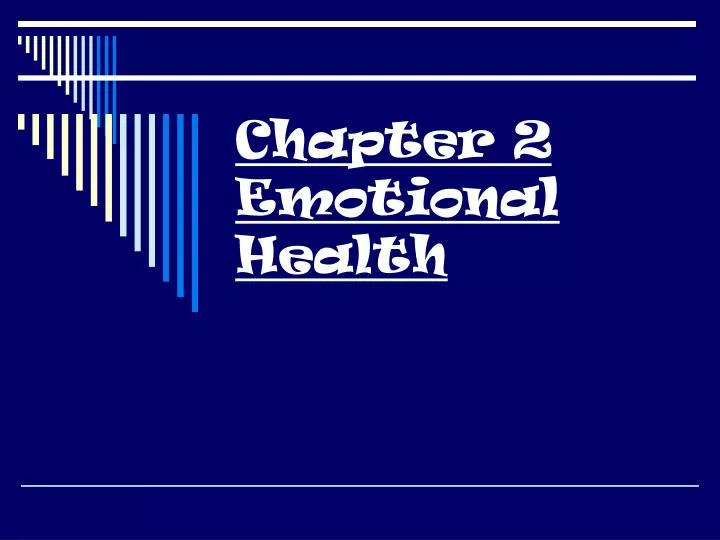 chapter 2 emotional health