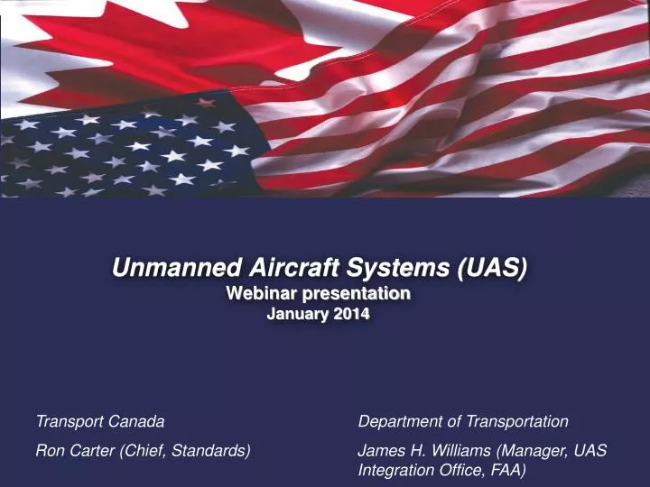 unmanned aircraft systems uas webinar presentation january 2014