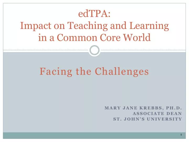 edtpa impact on teaching and learning in a common core world