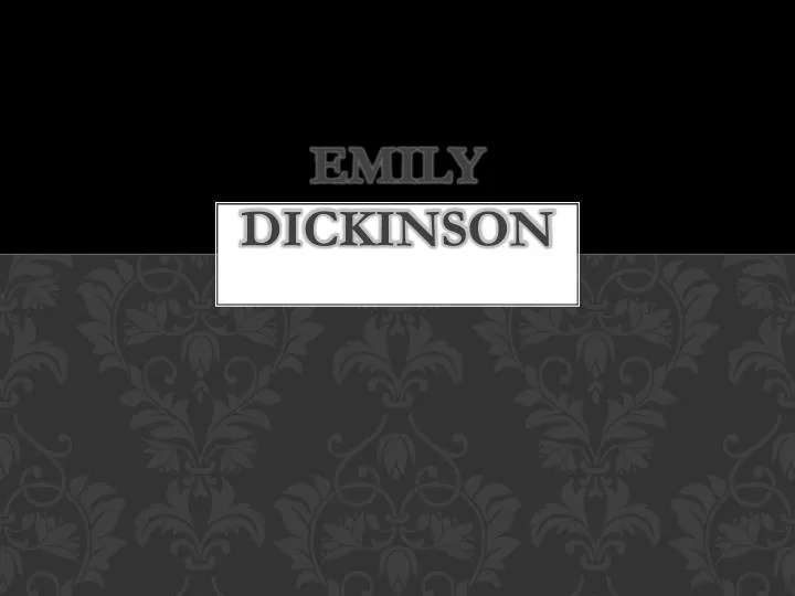 emily dickinson