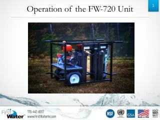 Operation of the FW-720 Unit