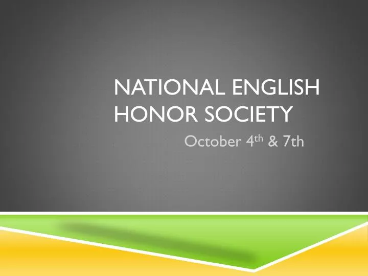 national english honor society