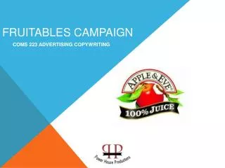 Fruitables Campaign