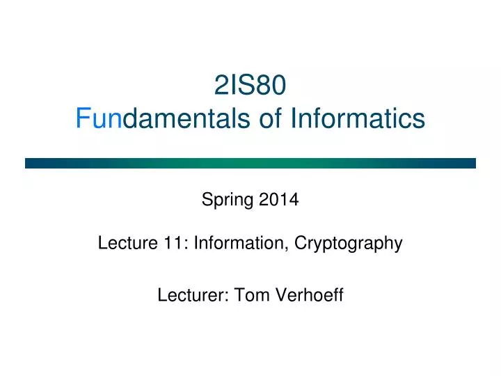 2is80 fun damentals of informatics