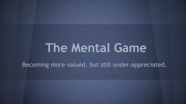 the mental game