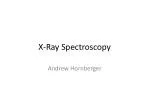X-Ray Spectroscopy - slide 1
