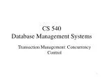 CS 540 Database Management Systems - slide 1