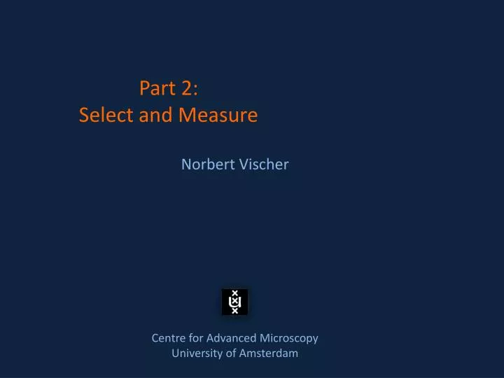 part 2 select measure