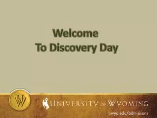 Welcome To Discovery Day