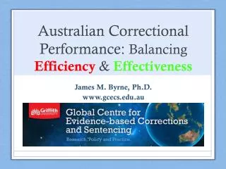 Australian Correctional Performance: Balancing Efficiency &amp; Effectiveness