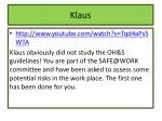 Klaus - slide 1