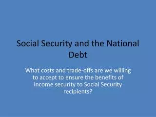Social Security and the National Debt