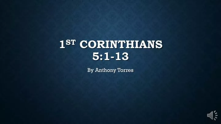 1 st corinthians 5 1 13