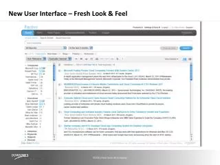 new user interface fresh look feel