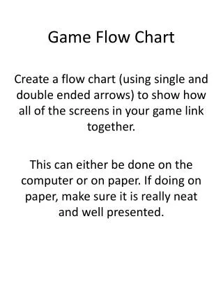 Game Flow Chart