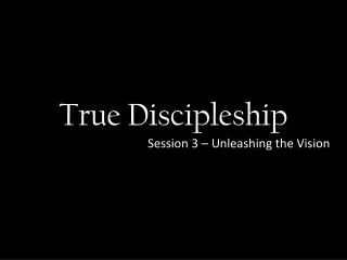 True Discipleship