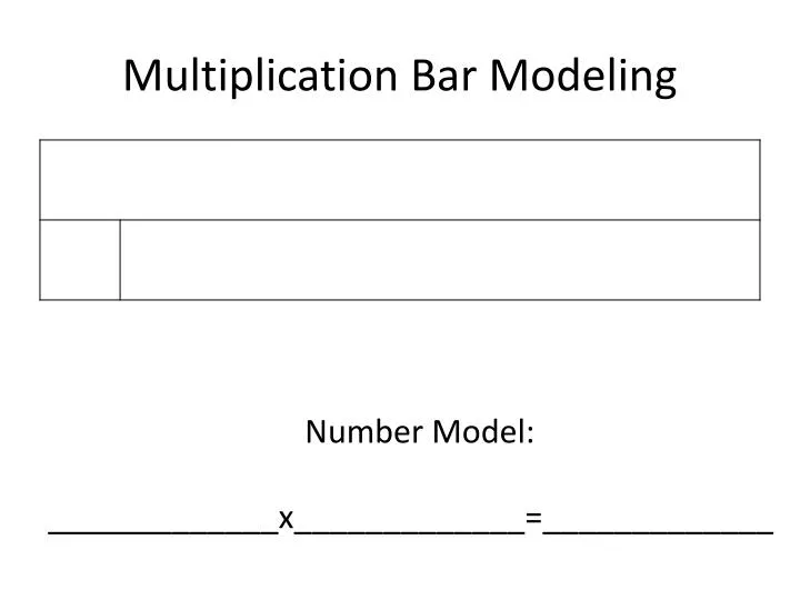 multiplication bar modeling