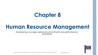 chapter 8 human resource management