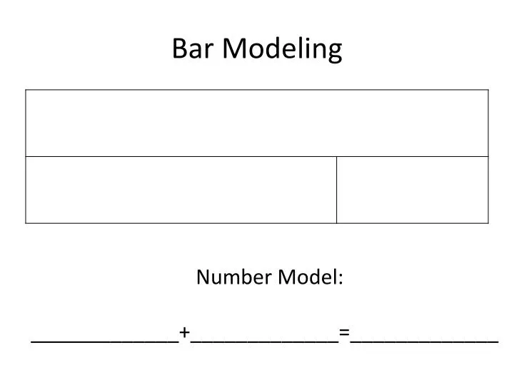 bar modeling