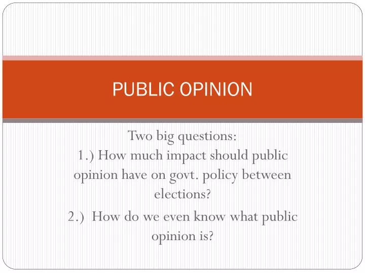 public opinion