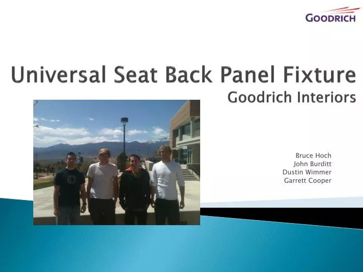 universal seat back panel fixture goodrich interiors