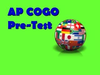 AP COGO Pre-Test
