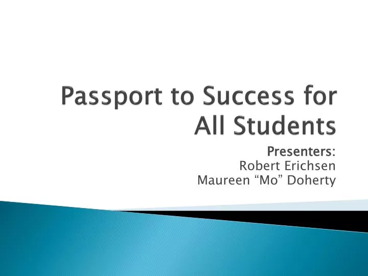 passport to success for all students