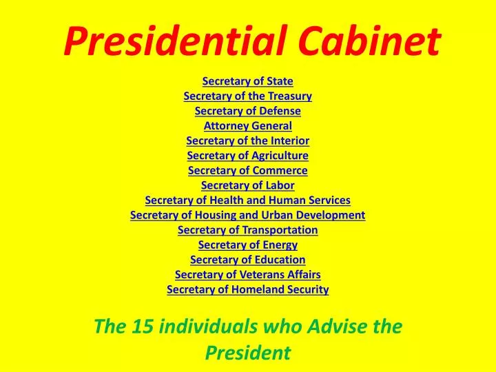 presidential cabinet