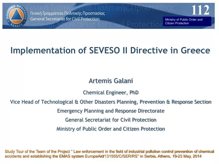implementation of seveso ii directive in greece