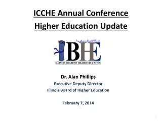 ICCHE Annual Conference Higher Education Update